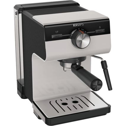 Krups - Dźwigniowy ekspres do kawy na dwie filiżanki AUTHENTIC 1450W/230V szary