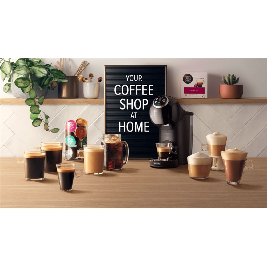 Krups - Ekspres na kapsułki NESCAFÉ DOLCE GUSTO GENIO S 1500W antracyt