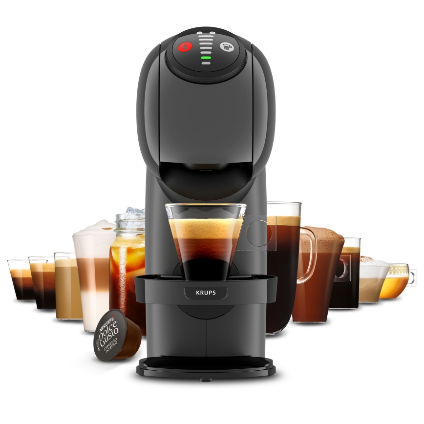 Krups - Ekspres na kapsułki NESCAFÉ DOLCE GUSTO GENIO S 1500W antracyt