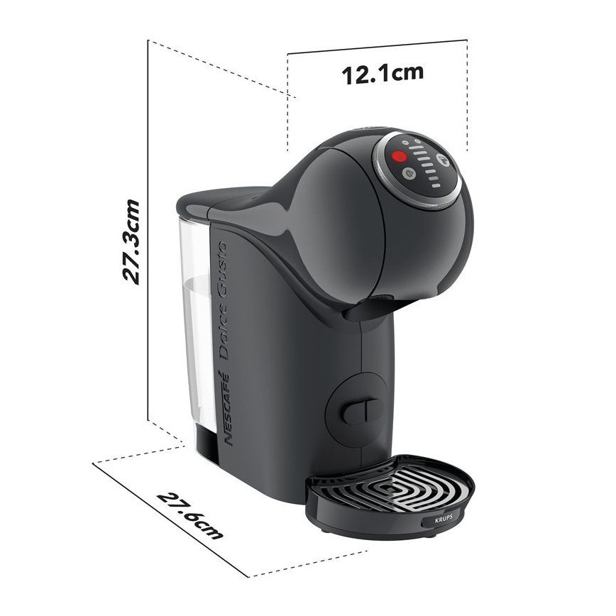 Krups - Ekspres na kapsułki NESCAFÉ DOLCE GUSTO GENIO S 1500W antracyt
