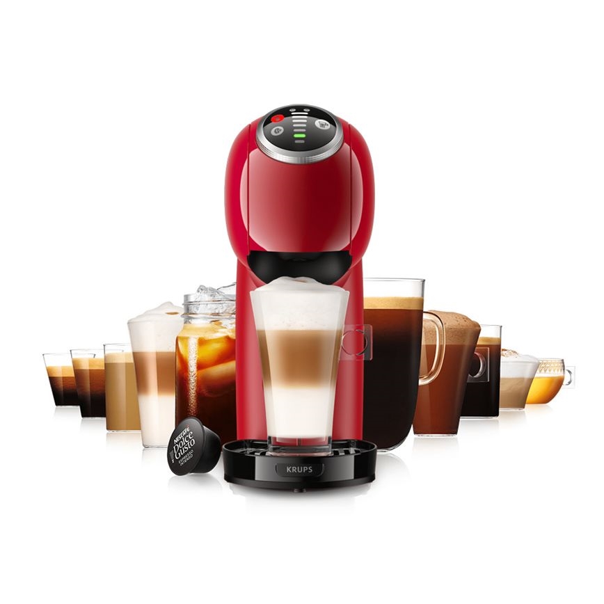 Krups - Ekspres na kapsułki NESCAFÉ DOLCE GUSTO GENIO S PLUS 1500W czerwony