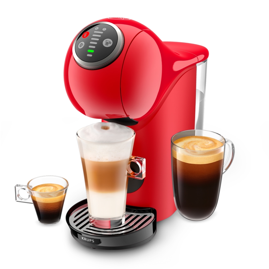 Krups - Ekspres na kapsułki NESCAFÉ DOLCE GUSTO GENIO S PLUS 1500W czerwony