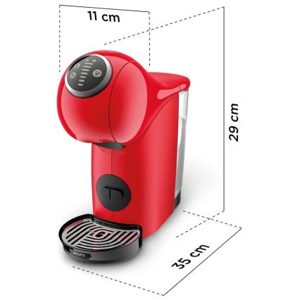 Krups - Ekspres na kapsułki NESCAFÉ DOLCE GUSTO GENIO S PLUS 1500W czerwony