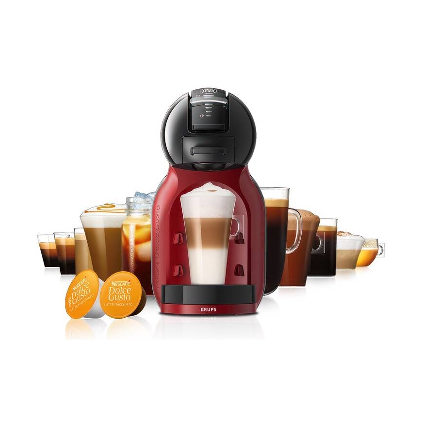 Krups - Ekspres na kapsułki NESCAFÉ DOLCE GUSTO MINI ME 1500W/230V czerwony/czarny