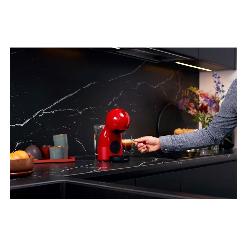 Krups - Ekspres na kapsułki NESCAFÉ DOLCE GUSTO PICCOLO XS 1600W czerwony
