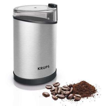 Krups - Elektryczny młynek do kawy 85g FAST-TOUCH 200W/230V matowy chrom