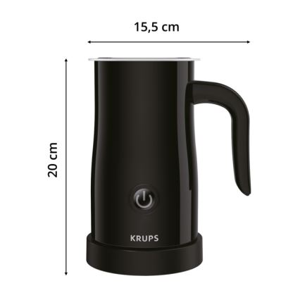 Krups - Spieniacz do mleka 300 ml czarny