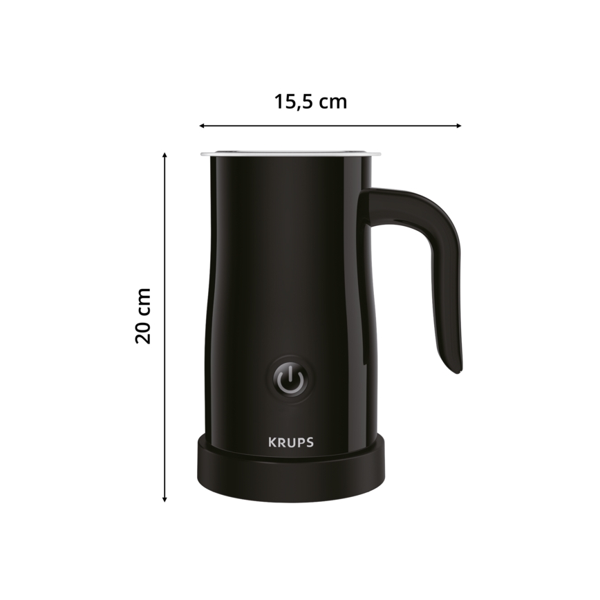 Krups - Spieniacz do mleka 300 ml czarny