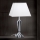 Kryształowa lampa stołowa VERONIQUE 1xE27/60W/230V biały/przezroczysty