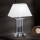 Kryształowa lampa stołowa VERONIQUE 1xE27/60W/230V biały/przezroczysty