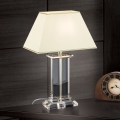 Kryształowa lampa stołowa VERONIQUE 1xE27/60W/230V kremowy/przezroczysty