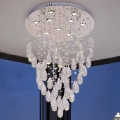 Kryształowa lampa sufitowa LED MAJURO LED/30W/230V śr. 45 cm chrom błyszczący + pilot zdalnego sterowania