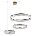 Kryształowy żyrandol LED ściemnialny na lince THALIA LED/120W/230V 3000-6000K + pilot zdalnego sterowania