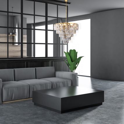 Kryształowy żyrandol na łańcuchu CHELSEA 6xE14/40W/230V