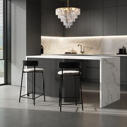 Kryształowy żyrandol na łańcuchu CHELSEA 6xE14/40W/230V