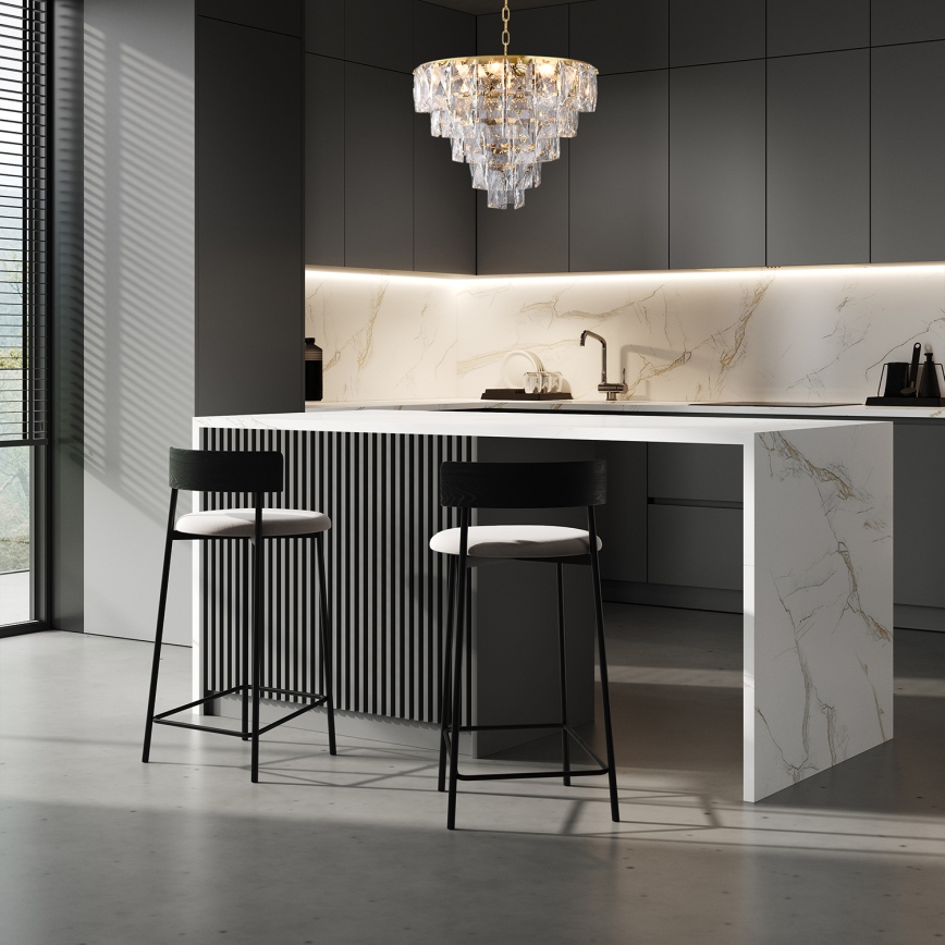 Kryształowy żyrandol na łańcuchu CHELSEA 6xE14/40W/230V