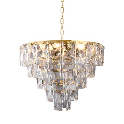 Kryształowy żyrandol na łańcuchu CHELSEA 6xE14/40W/230V