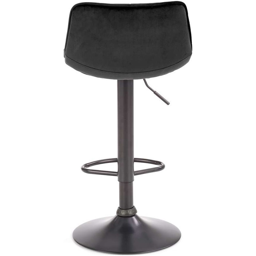 Krzesło barowe 106x43 cm czarne