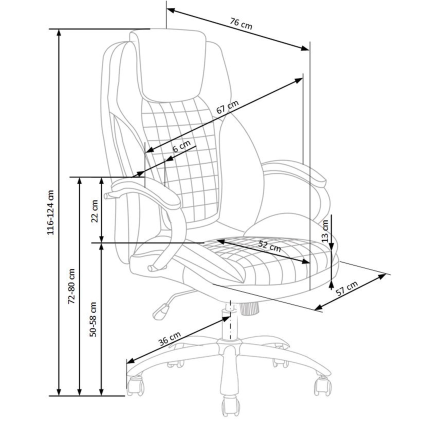 Krzesło biurowe CALMARA czarne