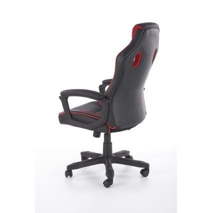 Krzesło biurowe HELO czarne/czerwone