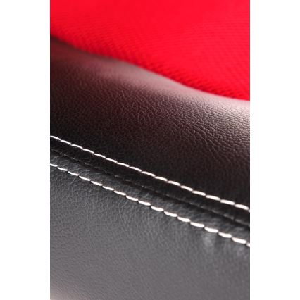 Krzesło biurowe KENU czarne/czerwone