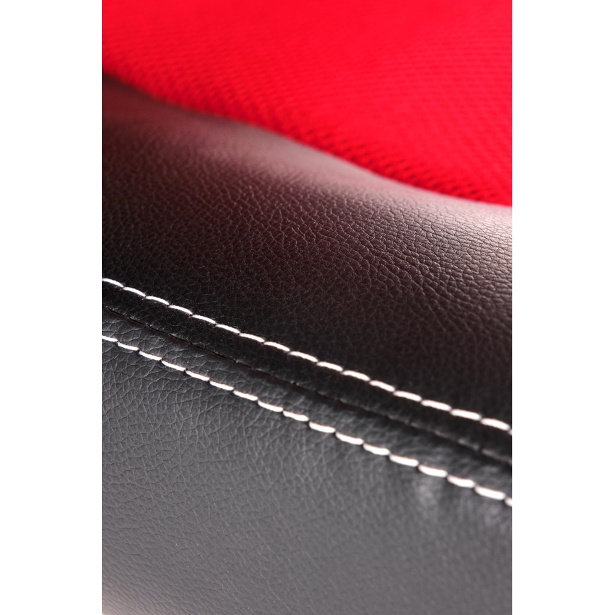 Krzesło biurowe KENU czarne/czerwone