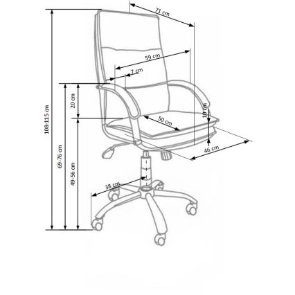 Krzesło biurowe LOMI czarne