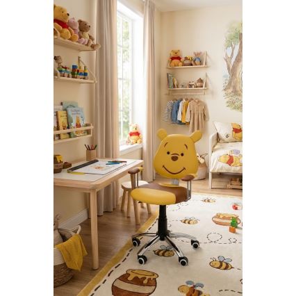 Krzesło biurowe TEDDY brązowe/żółte