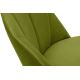 Krzesło do jadalni BAKERI 86x48 cm jasnozielone/buk