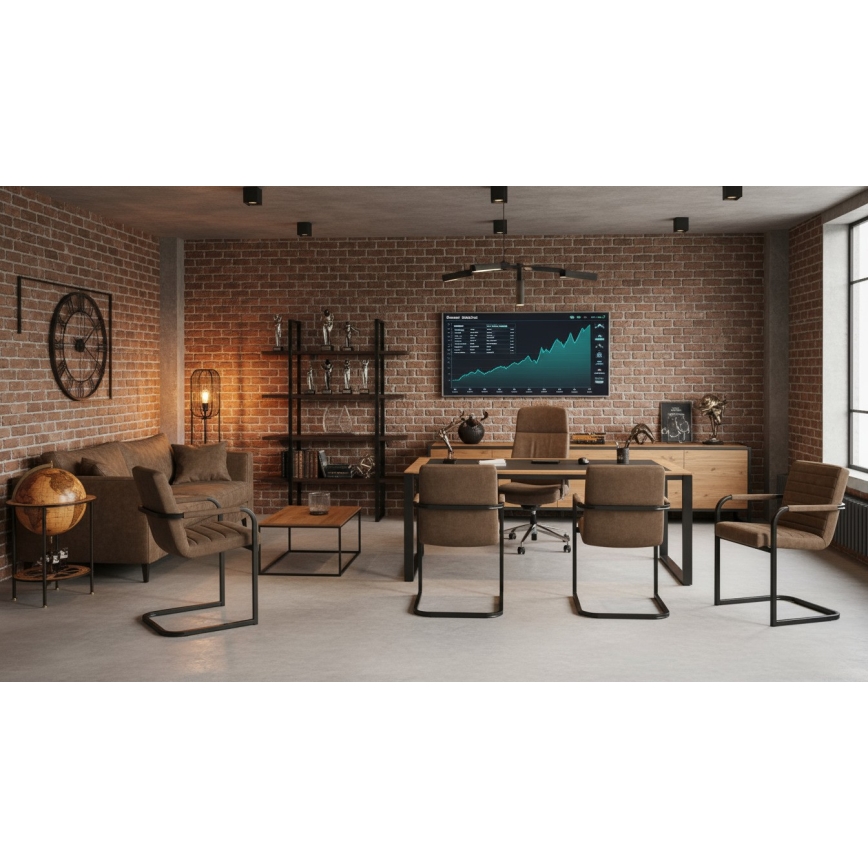 Krzesło do jadalni BART brązowe