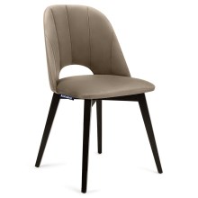 Krzesło do jadalni BOVIO 86x48 cm beżowe/buk