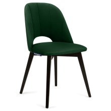 Krzesło do jadalni BOVIO 86x48 cm ciemnozielony/buk