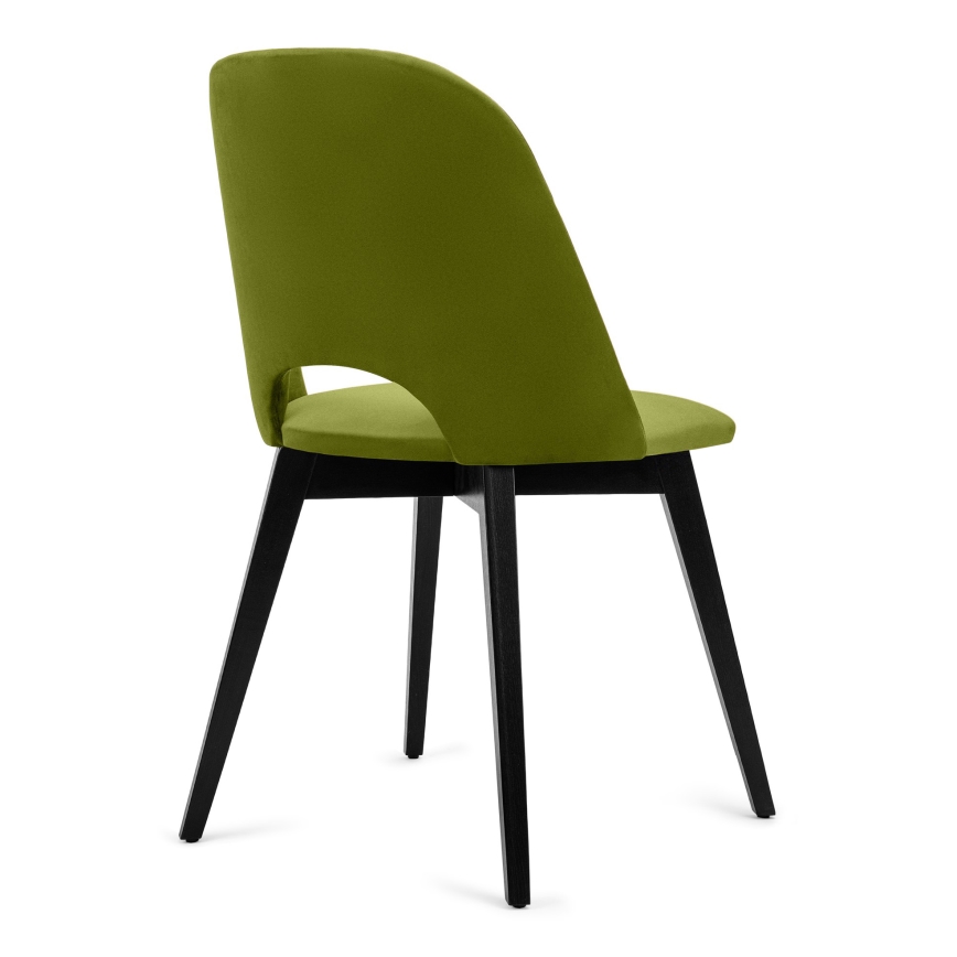Krzesło do jadalni BOVIO 86x48 cm jasnozielone/buk