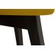 Krzesło do jadalni BOVIO 86x48 cm żółte/buk