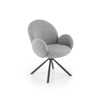 Krzesło do jadalni KIVA, 1 szt., szare