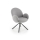 Krzesło do jadalni KIVA, 1 szt., szare