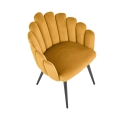 Krzesło do jadalni LOCAS 1 szt. żółte