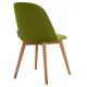 Krzesło do jadalni RIFO 86x48 cm jasnozielone/buk
