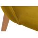 Krzesło do jadalni RIFO 86x48 cm żółte/buk