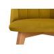 Krzesło do jadalni RIFO 86x48 cm żółte/buk
