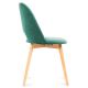 Krzesło do jadalni TINO 86x48 cm ciemnozielone/buk