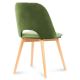 Krzesło do jadalni TINO 86x48 cm jasnozielone/buk