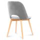 Krzesło do jadalni TINO 86x48 cm szare/buk