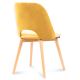 Krzesło do jadalni TINO 86x48 cm żółte/buk