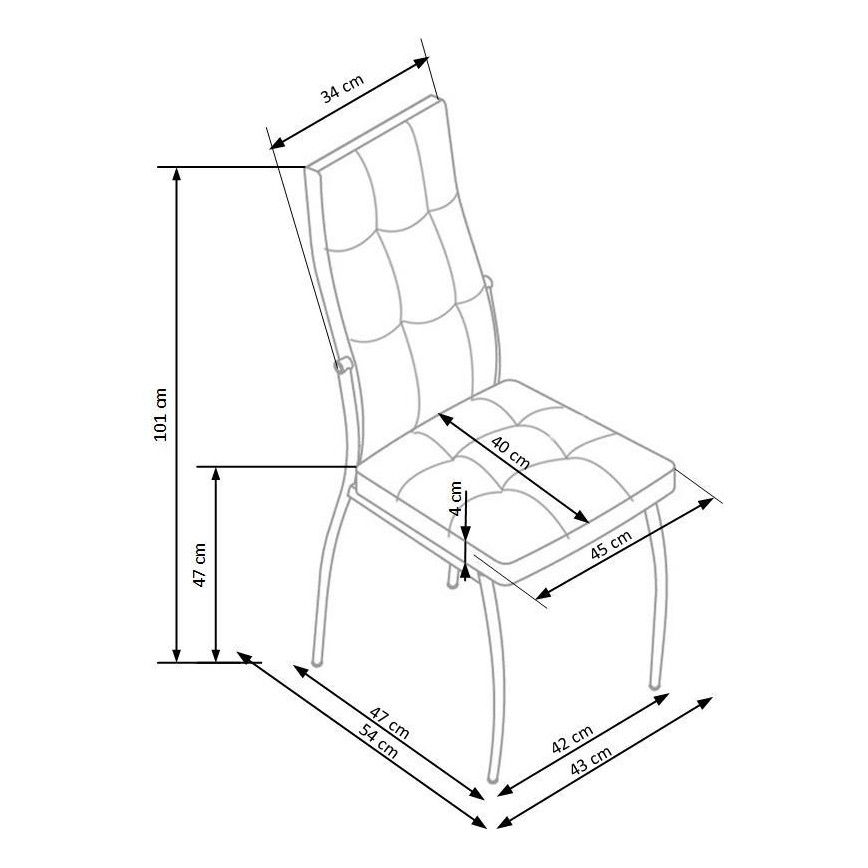 Krzesło do jadalni WARMIS, 1 szt., czarne