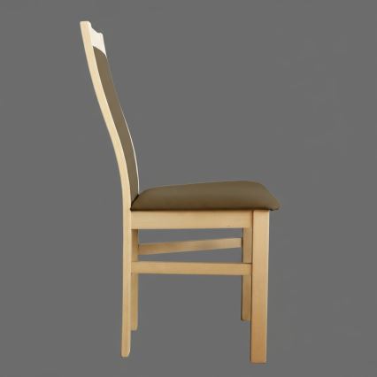 Krzesło do jadalni ZOE dąb/ciemny brąz