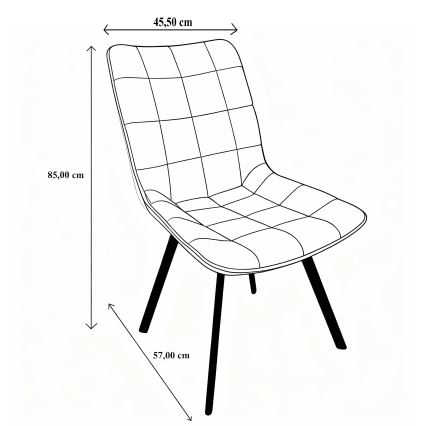 Krzesło jadalniane ADINA beżowe