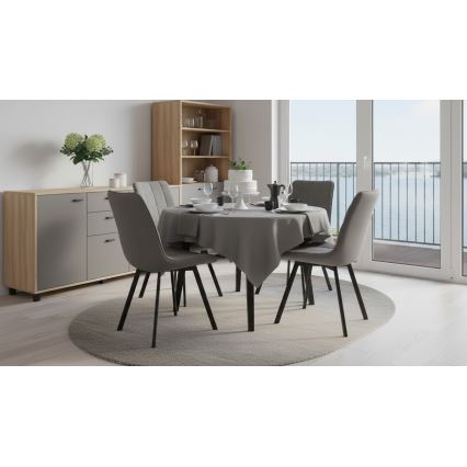 Krzesło jadalniane ADINA szare