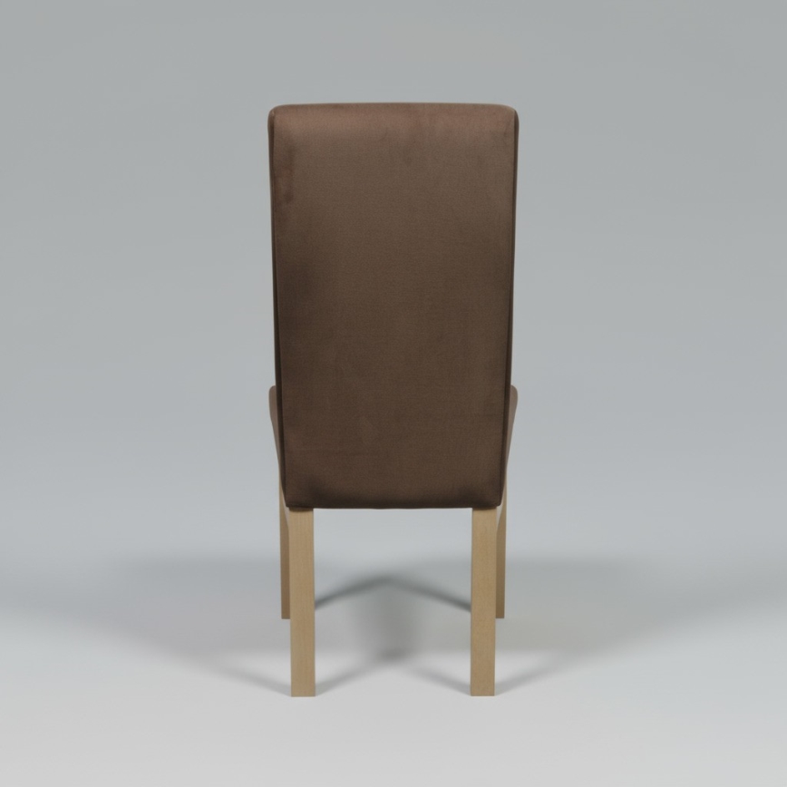 Krzesło jadalniane ALISON brązowe/buk