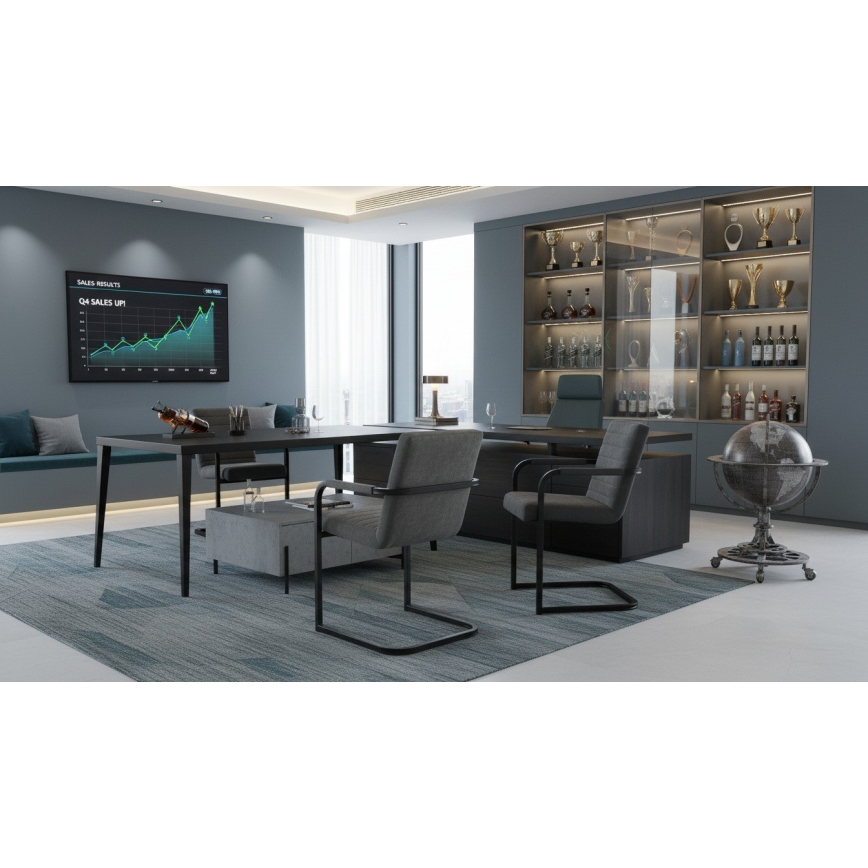 Krzesło jadalniane BART szare